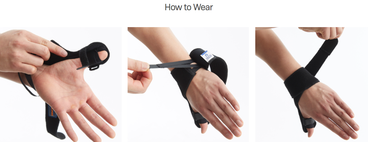 Thumb Splint With Thumb Aluminum Stay Provides Maximum Stabilization & Immobilization & Bilateral Design for Fitting Left or Right