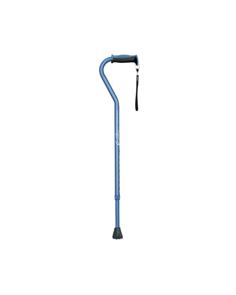Drivemedical Airgo Comfort-Plus Aluminum Cane, Offset Handle