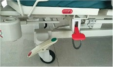 5 function fully electric hospital bed with mattress, remote control, and Trendelenburg