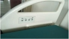 5 function fully electric hospital bed with mattress, remote control, and Trendelenburg