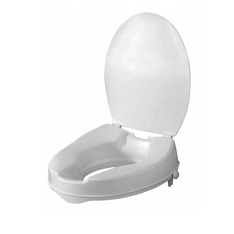Ezee Life 2" Raised Toilet Seat w/Lid