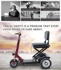 Lightweight Mobility Scooter For Adults Long Range Mobility Scooter For Seniors Adults Cushioned Seat Rent