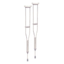 Aluminum Crutches for sizes (Adult Height (5'2" to 5'10") / Youth Height (4'6" to 5'2") / Tall Height (5'10" to 6'6") - Premium quality