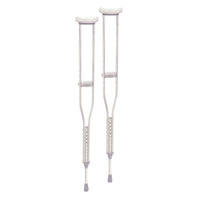 Aluminum Crutches for sizes (Adult Height (5'2" to 5'10") / Youth Height (4'6" to 5'2") / Tall Height (5'10" to 6'6") - Premium quality