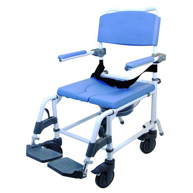 15" Aluminum Shower & Commode Chair 150