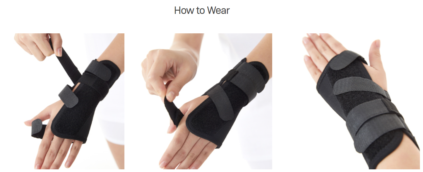 Dr. Med Wrist Palm Splint - Wrist Support for Strains & Sprains - Easy to Use & Allow Stabilization on the Wrist & Hand Region