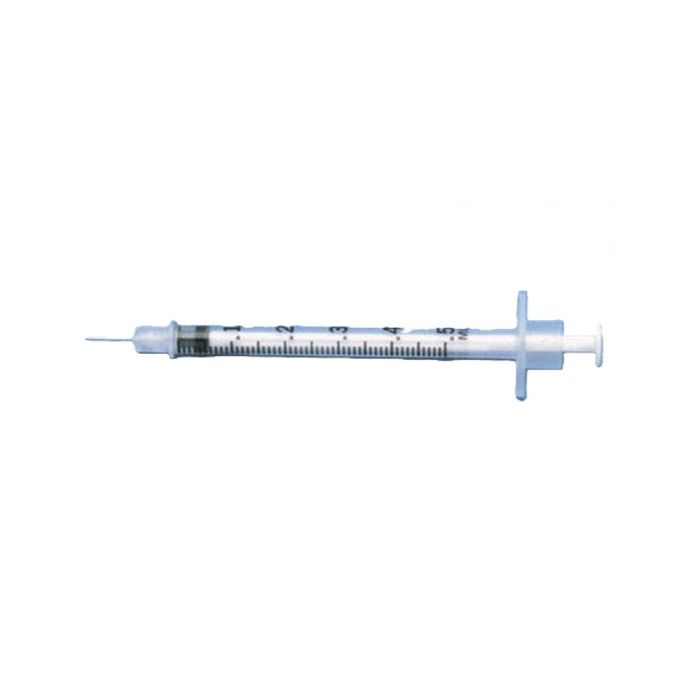BD 305620 BX/100 SYRINGE WITH NEEDLE PLASTIC 1/2CC 27G X 0.5IN TB STER REGULAR BEVEL