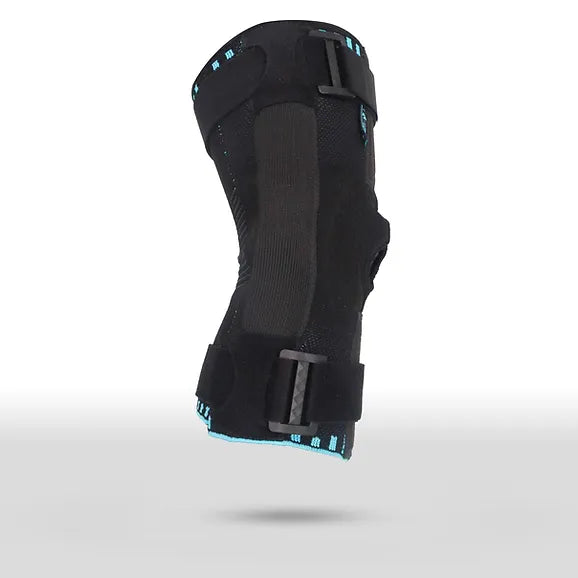 RIGID KNITTED KNEE SUPPORT WITH HINGES (FULL OPEN) - High Quality