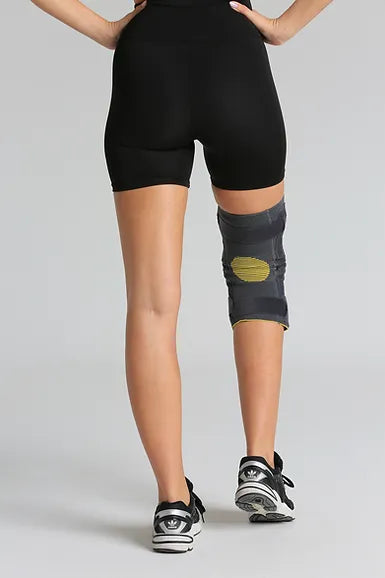 RIGID KNITTED KNEE SUPPORT WITH HINGES (FULL OPEN) - High Quality