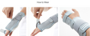 Elastic Wrist Brace & Wrist Palm Splint Best For Sprains, Strains and Instability of the Wrist - Easy to Wear & Contains Ventilated Elastics