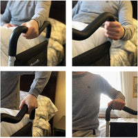 Home Bed Rail Assist Bar, with Multiple Grip Positions and Storage Pouch