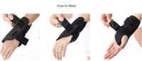 Wrist Splint with Double Stays - Wrist Brace and Support Best For Sprains & Strains - Adjustable Compression