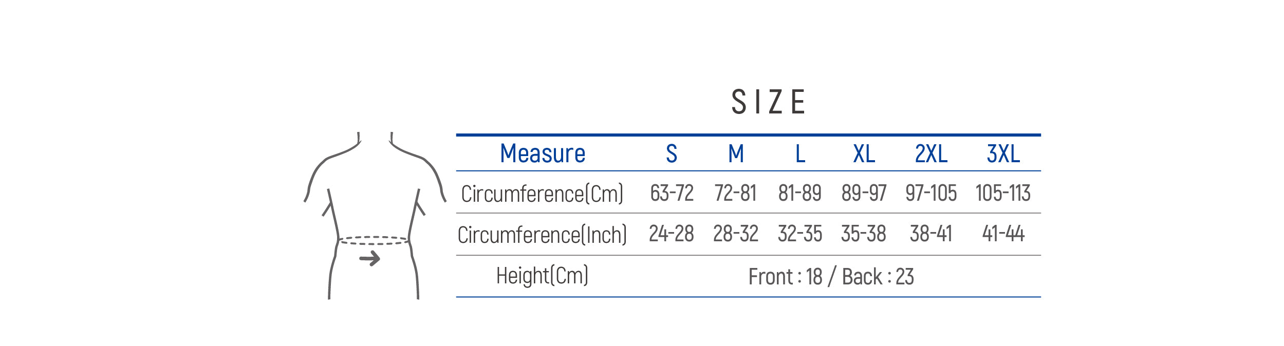 Elastic Waist Support with Stays