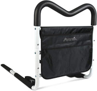 Home Bed Rail Assist Bar, with Multiple Grip Positions and Storage Pouch