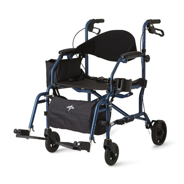 Rollator walker & wheelchair / Transport Chair and Rollator walker with foot rest