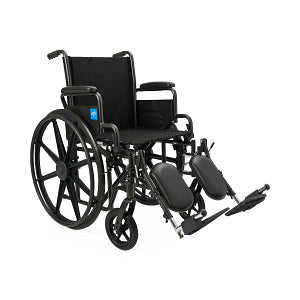 Medline 20" Manual Wheelchair with Elevated Leg rest - K1206N22E