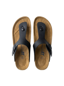 Men's Black Genuine Leather Sandal