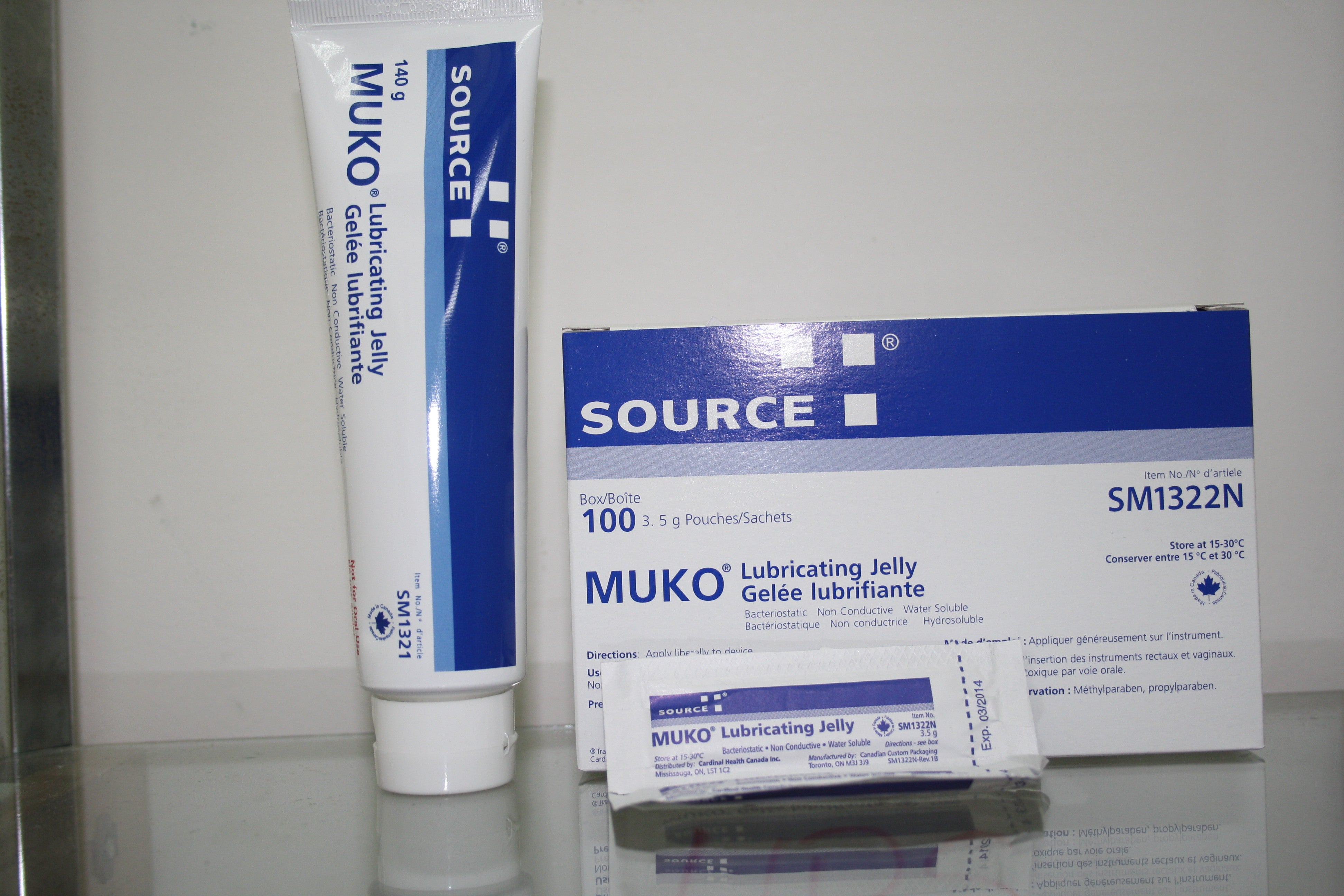 MUKO LUBRICATING JELLY, SIZE 3.5G PACKETS BX/100