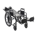 Drive Medical Silver Sport Recliner wheelchair with Vinyl Upholstery