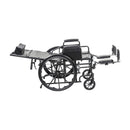 Drive Medical Silver Sport Recliner wheelchair with Vinyl Upholstery