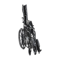 Drive Medical Silver Sport Recliner wheelchair with Vinyl Upholstery