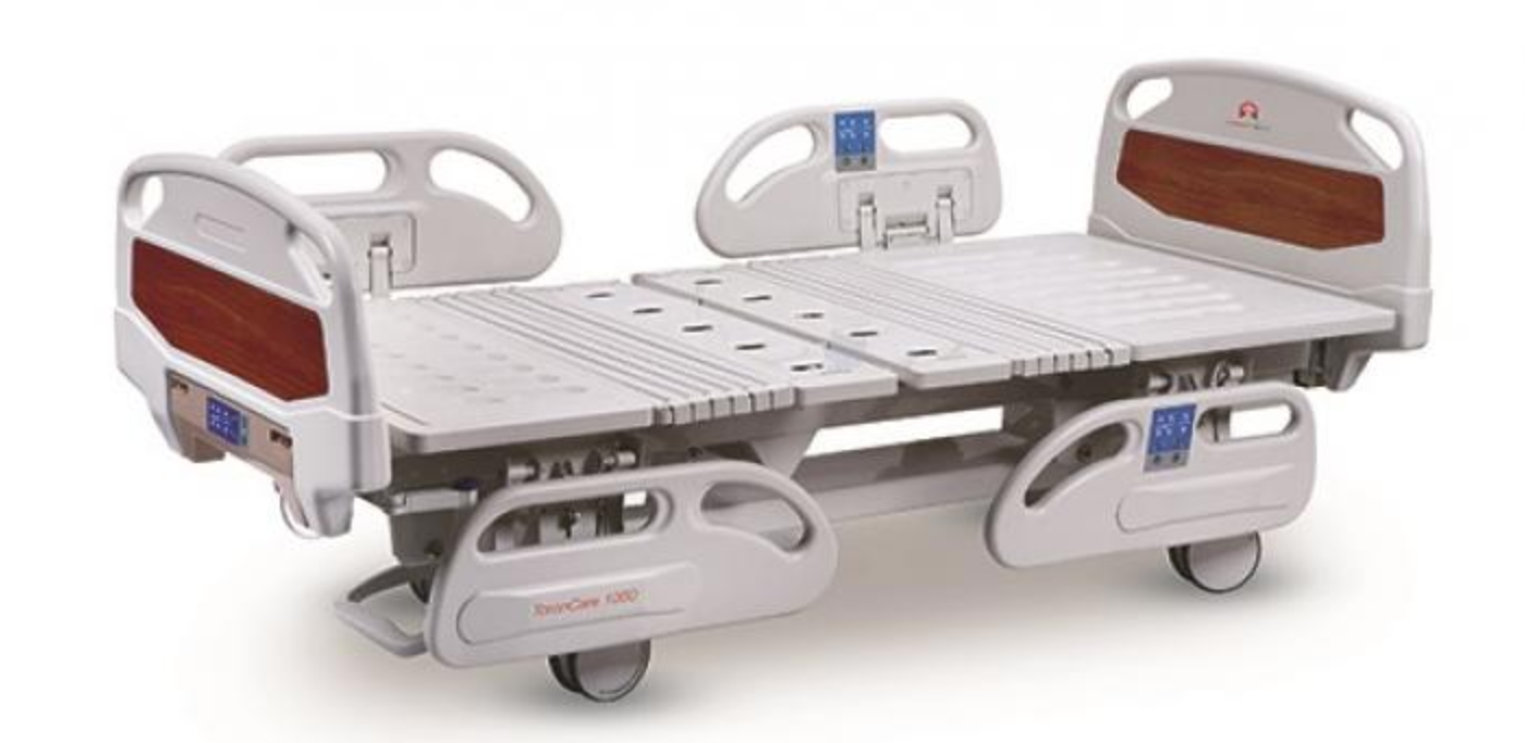 Full Electric hospital Bed PKG with Mattress & 4 PP Side rails with Trendelenburg/Reverse Trendelenburg with 5 functions