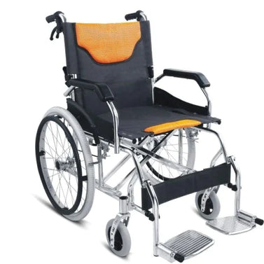 Products Lightweight Manual Wheelchair With Foldable Frame Self Supporting Transport Wheelchair Mobility Aid Suitable For Handicapped & Disabled User Propelled for Rent