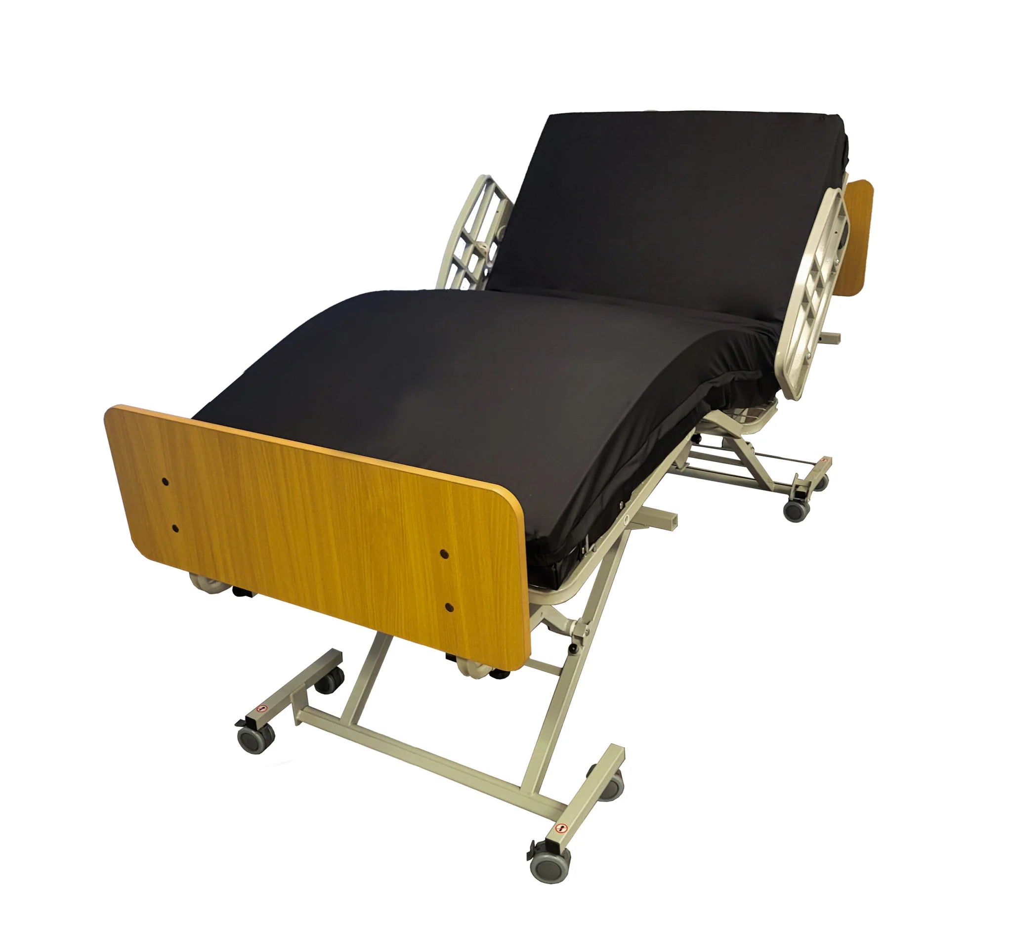 Permobile - TROST LITE HOSPITAL BED W/ HALF SIDE RAILS & WINE HEAD&FOO ...