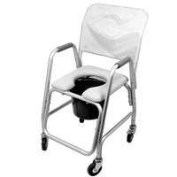 Ezee Life Aluminum Wheeled Commode