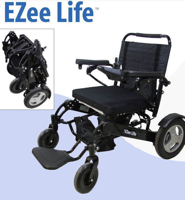Bariatric Electric Folding Wheelchair - 352 Lb Capacity - 21