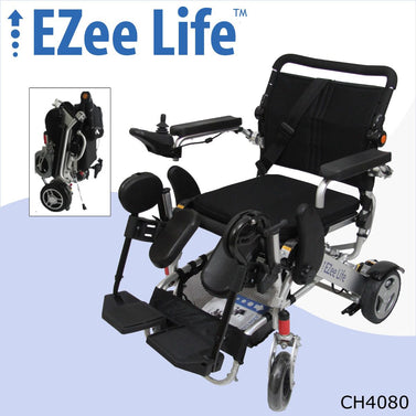 3G DLX Folding Electric Wheelchair W/ 8" Rear Wheels