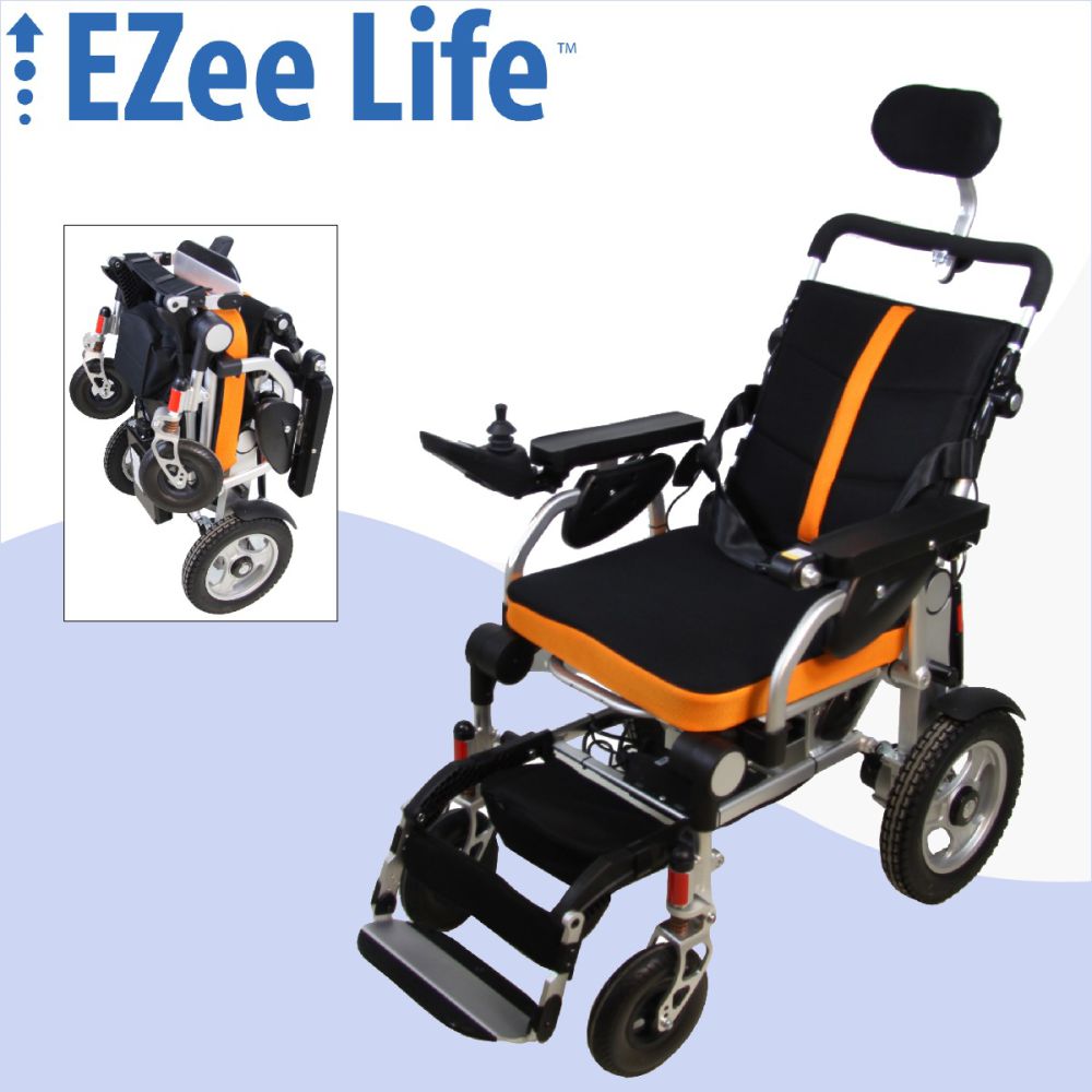 3G Platinum Folding Electric Wheelchair w/ Reclining Back - CH4088