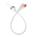 Silicone 2-Way 100% Silicone Foley Catheter with Coude Tip, 10 cc (mL)