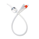 Silicone 2-Way 100% Silicone Foley Catheter with Coude Tip, 10 cc (mL)