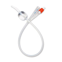 Silicone 2-Way 100% Silicone Foley Catheter with Coude Tip, 10 cc (mL)