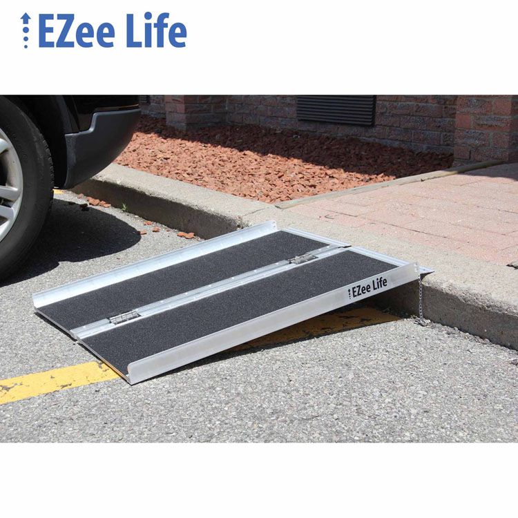 3' Single Fold Portable Ramp with Grip Tape