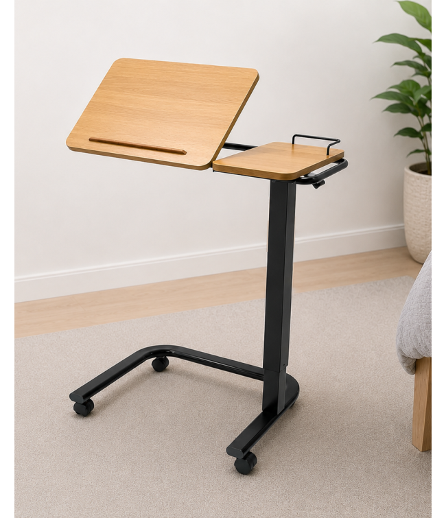 2 in 1 Tilting Overbed Table