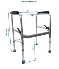 Folding Toilet Safety Frame: MHFTSF