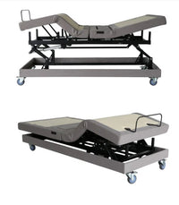 RESTEN HI-LO BED - TWIN XL w/ UPGRADED CASTORS, 39” x 80”; 410 LB WT CAP