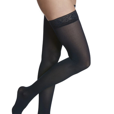 Sigvaris Soft Opaque - Thigh-High w/Grip-Top (20-30mmHg)