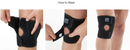 Short Medical Knee Brace With Side Hinges For Soft Tissue Support Post Operation & Surgeries Neoprene Knee Sleeve - Black