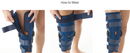 Knee Brace Support With Hinges For Stability With Dial Pin Lock & Knee Immobilizer Post Operation, Surgeries, And Rehabilitation - Long