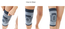 Dr. Med Gradual Compression Knee Sleeve | Knee Support for Joint Pain, Mild Sprain, Strain, Weak Muscles, Slight injuries, Traumas, contusions & Proprioception of the Knee