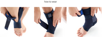 Compression Ankle Sleeve Wrap With Spring For Ankle Support & Foot Pain Breathable Ankle Brace