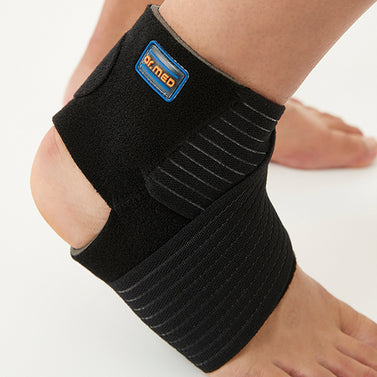 Compression Ankle Sleeve For Ankle Support & Foot Pain Breathable Ankle Brace With Ankle Strap For Sports Protection - Black