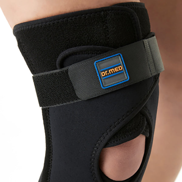 Medical Cross Knee Support Brace For Injury Protection & Soft Weak Muscle Breathable Compression Brace For Sports & Weightlifting - Black