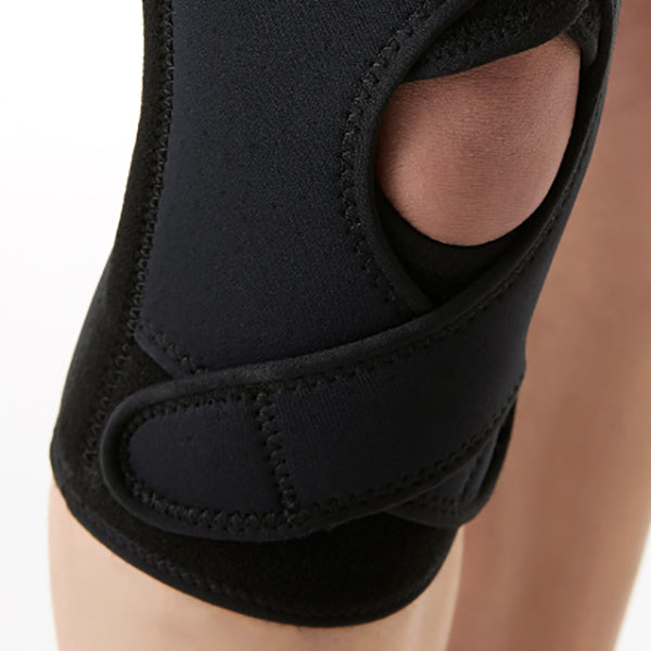 Medical Cross Knee Support Brace For Injury Protection & Soft Weak Muscle Breathable Compression Brace For Sports & Weightlifting - Black
