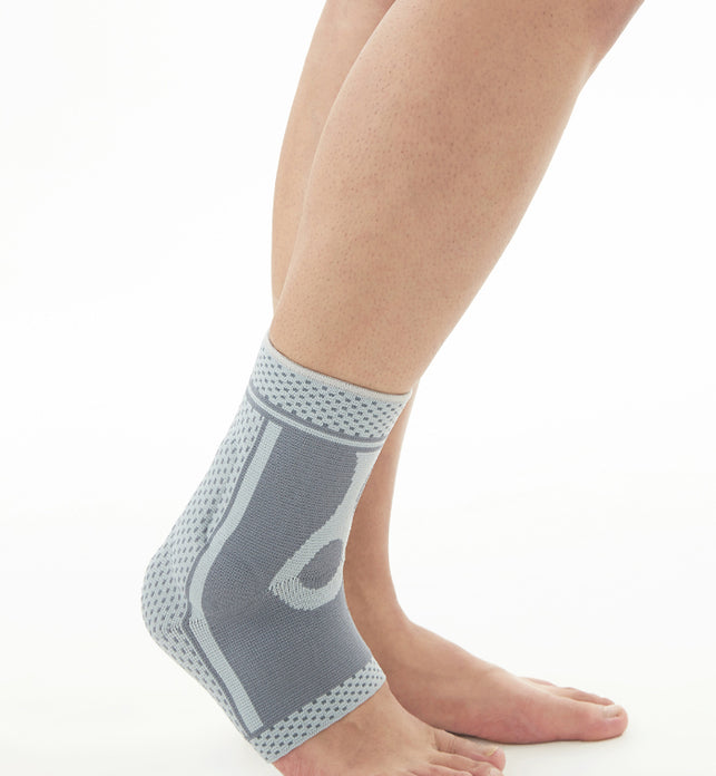 Compression Ankle Sleeve With Buttress Pads Protection To Soft Tissues & Sprained Ankle Breathable Ankle Sleeve Brace For Running & Sports