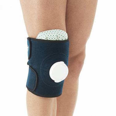Knee Brace Support With Open Patella & Ice Bag For Pain Relief & Injury Recovery Adjustable Knee Brace For Injury & Recovery - Blue