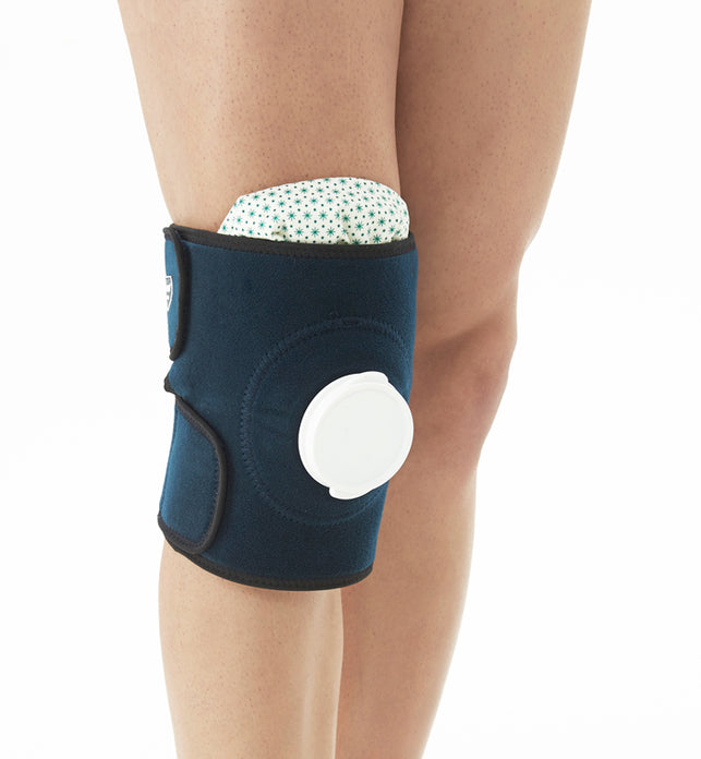 Knee Brace Support With Open Patella & Ice Bag For Pain Relief & Injury Recovery Adjustable Knee Brace For Injury & Recovery - Blue